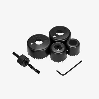 Komto wooddrill_001 Professional Hole Saw Drill Bit Round Wood Cutter Circular 32Mm/38Mm/44Mm/54Mm -6 pcs Bits Wood Cutter
