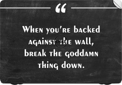 GADGETSWRAP GWAC-15155 Printed Motivation Inspiration Quotes - 53 Top Only Vinyl Laptop Skin Compatible for 13 inch