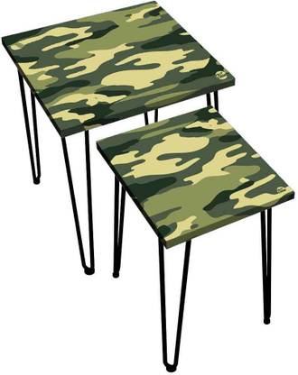 Nutcase Army Camouflage Metal Nesting Table