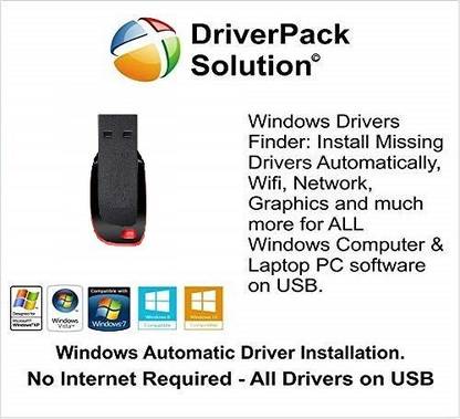 COMPATIBLE Driver Pack Solution Complete Latest Edition Offline with 32 GB Pen drive