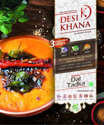 Desi Khana Instant DAL TADKA Ready to Eat Freeze Dried (Space Food) (Makes 250 gm Approx) 60 g