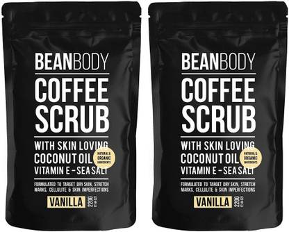 Mr. Bean Body Care Mr. Bean Body Coffee Scrub Vanilla 220g Pack of 2 Scrub