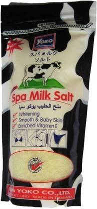 Yoko Spa Milk Salt Body Scrub Whitening Vitamin E 300 G Scrub