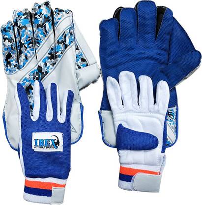 IBEX College Wicket Keeping Gloves Combo With Inner Gloves (Men, Blue) Wicket Keeping Gloves