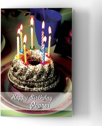 Abaronee Happy Birthday Poorvi HDC001 Greeting Card