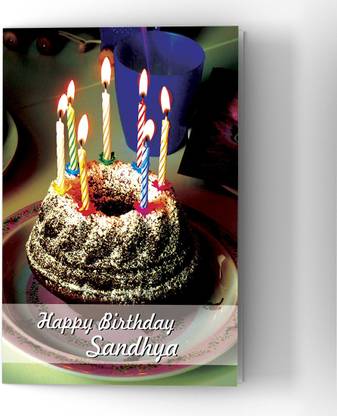 Abaronee Happy Birthday Sandhya HDC001 Greeting Card