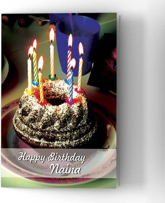 Abaronee Happy Birthday Naina HDC001 Greeting Card