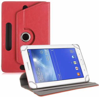 TGK Flip Cover for Samsung Galaxy Tab 3 7.0 inch T110, T111 360 Degree Rotating Leather Rotary Swivel Stand Case