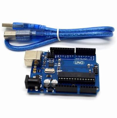 Super Debug Arduino Uno R3 With Usb Cable (Blue) Micro Controller Board Electronic Hobby Kit