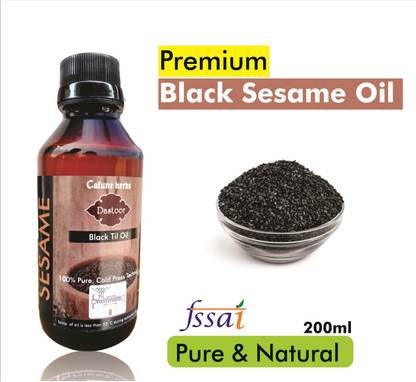 DASTOOR Premium Cold Pressed Black Sesame (Til) Oil Hair Oil
