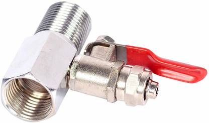BORYS RO/UV Water Purifier Inlet Ball Valve Set 3/8" + Brass Metal Connector for Connection of Ro/Uv Water Purifiers Tap Mount Water Filter Ball Valves