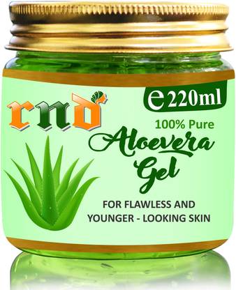 RND Pure & Organic Soothing Aloe Vera Gel For Face, Skin and Hair, Best Multipurpose Beauty Gel