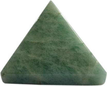 SS Murti Handicrafts feng shui Light Green Aventurine Stone Vaastu Pyramid Decorative Showpiece  -  5.1 cm