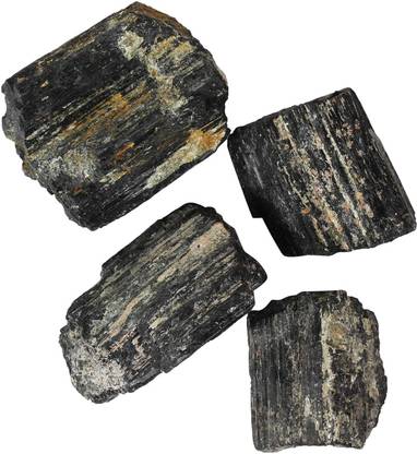 Jewelswonder 100 % Original & Natural Black Tourmaline Raw Rough With JGL Lab Certified Decorative Showpiece - 2 cm