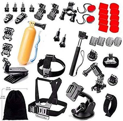 housemate 40 in 1 Sports Action Camera Accessories Kit for GoPro 6 (Black) Strap