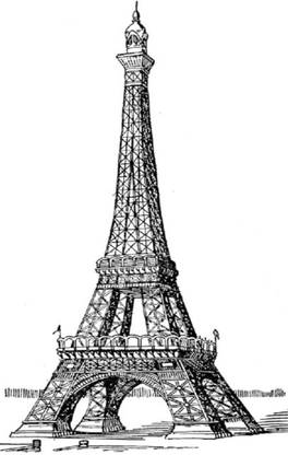 voorkoms Paris Eiffel Tower Body Temporary Tattoo
