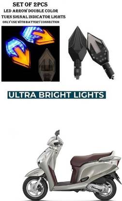 PRTEK Front, Rear LED Indicator Light for Honda Aviator