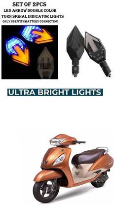 PRTEK Front, Rear LED Indicator Light for TVS Jupiter