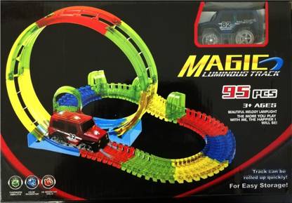 Tiny Tales AutoTrack Magic Tracks (Magic Track) with a luminous Typewriter - 95 parts (YM-812)