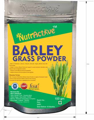NutrActive 100% PURE BARLEY GRASS POWDER (100 g)
