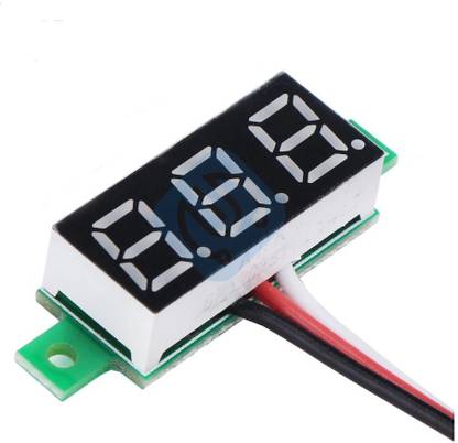 electrolight Mini 0.28 inch 0.28" 3 Wires Digital Voltmeter Red LED Display DC 0-100V Voltage Meter Voltmeter