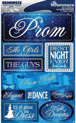 Reminisce Signature Dimensional Stickers, 4.5 by 6-Inch Sheet