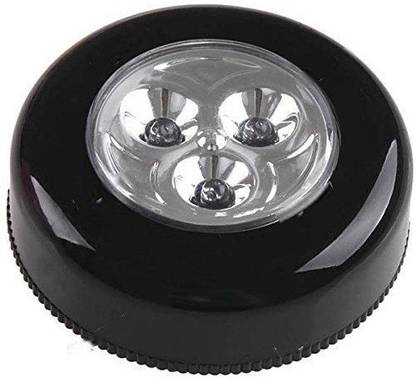 Protos India.Net Car Roof Ceiling Light Push Button Battery Operated 3 LED Car Fancy Lights