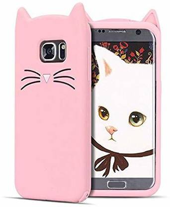 Avianna Back Cover for Samsung Galaxy S7 Edge Cat Case Cute Soft Silicone Cat Design Of Ear Meow