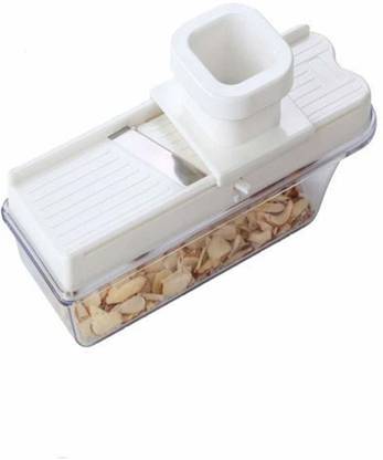 Medigo Adjustable Dry Fruit Cutter and Slicer Chopper Machine for Kitchen with Container and Holder Chopper