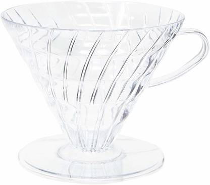 Hario V60 Plastic Coffee Dripper, Size 03, Clear 6 Cups Coffee Maker