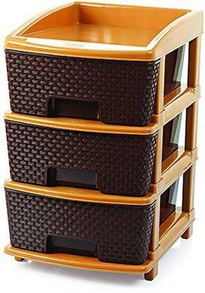 Aai Chandika 3 Compartments Plastic Storage Drawer