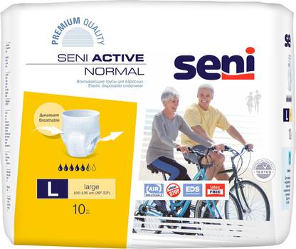 Seni ACTIVE NORMAL BREATHABLE PULL-UPS LARGE Adult Diapers - L