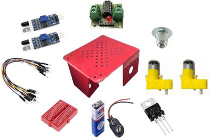 Technical hut DIY Line Follower Kit Components For Students Educational Electronic Hobby Kit