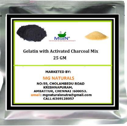 MGBN Gelatin with Activated Charcoal Mix 25 GM