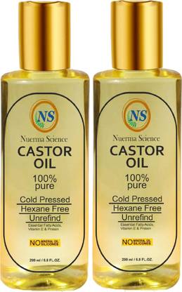 Nuerma Science 100% Organic & Pure Castor oil (Pack of 2)