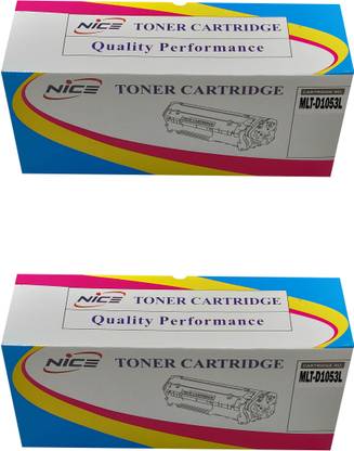 NICE MLT-D1053L Toner Cartridge Compatible for Samsung ML-1910, ML-1911, ML-1915, ML-2525, ML-2525W, ML-2526, ML-2581, ML-2581N, SCX-4600, SCX-4601, SCX-4623, SF-651, SF-651P Printer (Set of 2 PCs MLT-D1053L Cartridge) Black Ink Toner