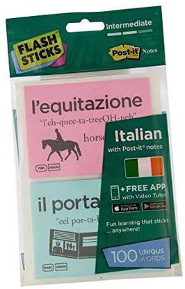 FlashSticks Italian Flash Cards