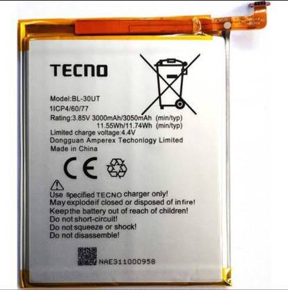 Tecno Mobile Battery For  Tecno Camon-i , Camon-i Air , I3 , I3 Pro