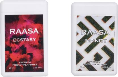 RAASA Ecstasy & Infinity Pocket Perfumes(pack of 2) Eau de Parfum  -  40 ml