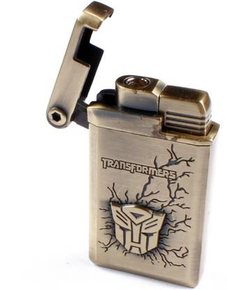 ASRAW Refillable Transformers Engraved Lighter - Pocket Lighter - WindProof Lighter Jet Flame (Without Fuel - Empty Lighter) Pocket Lighter