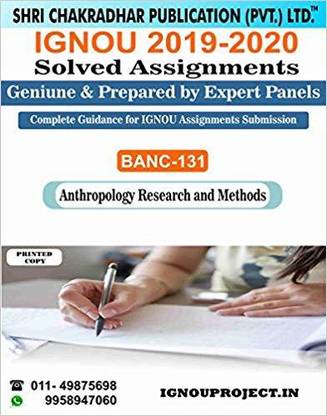 Ignou Banc131 Ignou Anthropology Research And Methods Ignou Bag (Cbcs) Anthropology Ignou Solved Assignment 2019-20