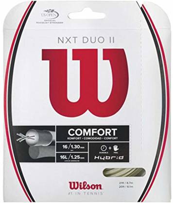 WILSON NXT Multifilament 17 Gauge Tennis Racket String 17 Tennis String - 40 ft