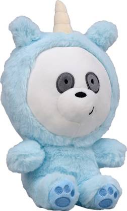 We Bare Bears Panda Bear with Unicorn Onesie Plush  - 25 cm