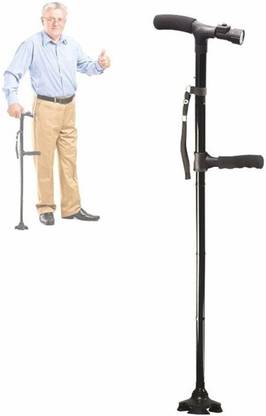 Unovic Foldable Walking Stick with Small Led Light for Old People and Broken Leg People Walking Stick Walking Stick