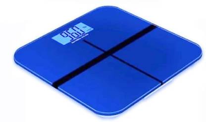ritu creation National Personal Body Weight Machine Digital Toughened Glass Temperature Detector Weighing Scale (Blue) Weighing Scale