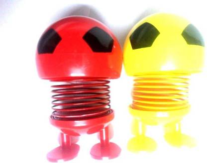 india fun zone Premium latest spring Emoji Pack of 2 EmojiSmiley Spring Doll,Cute Emoji for Car Dashboard Bounce Toys,Emoticon Figure Funny Smiley Face Springs Car Decoration for Car Interior Dashboard Expression BobbleHead foot ball latest