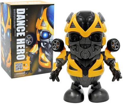 Richuzers Cute Little Dancing Transformer Dance Hero Bumblebee Action Figure For Kids