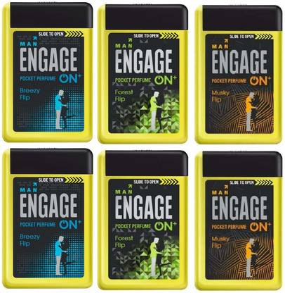 Engage ON+ Breezy,Musky,Forest Flip Combo (PACK OF 6) Combo Set
