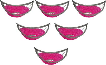 FULLY Multipurpose Empty Basket for Fruits Storage Best for Gift Packing Set of 6 Pcs , Aluminium Fruit & Vegetable Basket