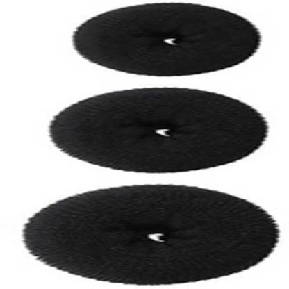 Red Square Hair Donut Bun Maker , Small, Medium, Large - Set of 3pcs Bun